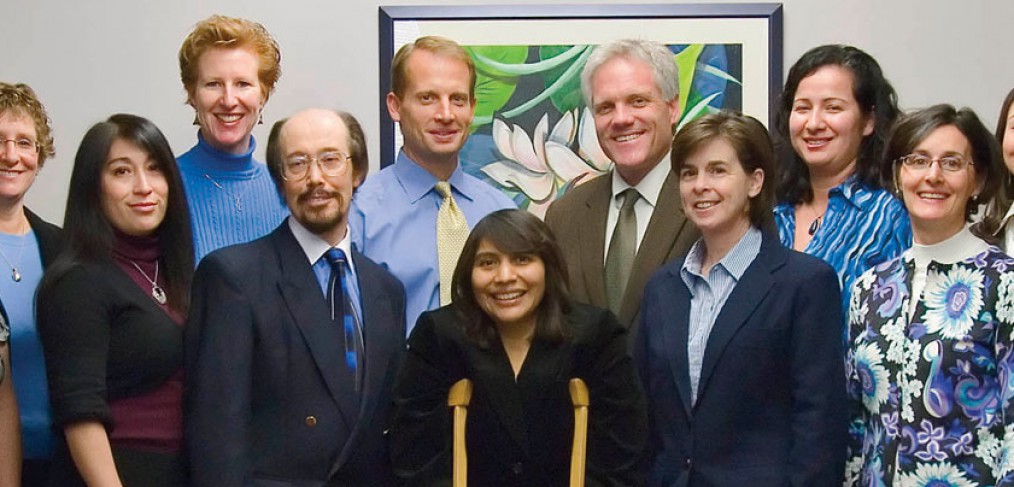 The founding faculty members of the Department of Physical Therapy’s first doctoral in physical therapy degree program are pictured with their support staff. Front Row (L-R): Michelle Barnes, Jacqueline Lopez, Dr. Giovanni De Domenico, Dr. Yolanda Rangel, Professor Ann Newstead, Professor Patricia Rodriguez, Dr. Martha Acosta. Back Row (L-R): Dr. Patricia Brewer, Dr. Julie Barnett, Dr. Michael Geelhoed, Dr. Gregory Ernst, Dr. Catherine Ortega, Annette Zavala.