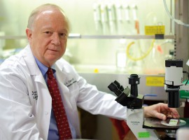 The Presidential Distinguished Scholar award was presented to Robert A. Clark, M.D.