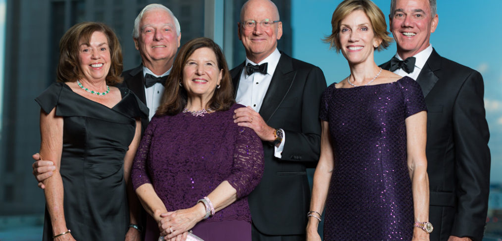 Margie and Bill Klesse, Mary Henrich and President William L. Henrich, M.D., MACP, and honorees Lacie and Joe Gorder visit at the 2017 UT Health San Antonio President’s Gala.