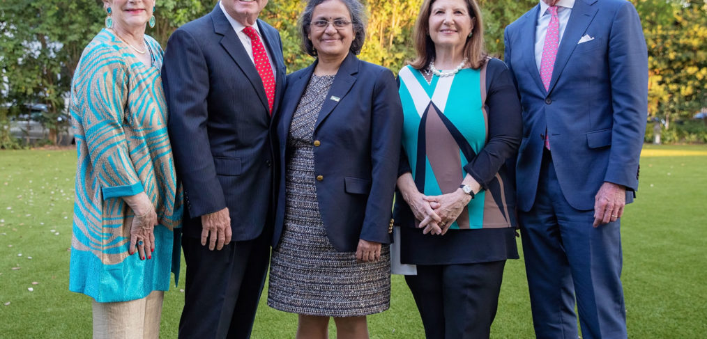 Rebecca Reed, Bill Reed, Sudha Seshadri, M.D., Mary Henrich and President William L. Henrich, M.D., MACP