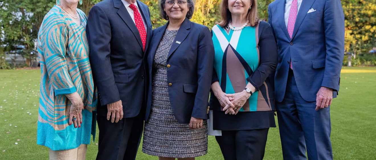 Rebecca Reed, Bill Reed, Sudha Seshadri, M.D., Mary Henrich and President William L. Henrich, M.D., MACP