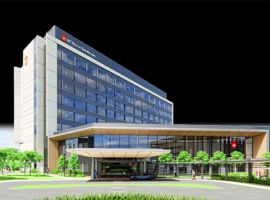 artist rendering of multispecialty and research hospital