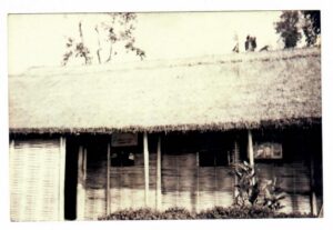 Photo courtesy of Deeprose Subedi, Chandra Subedi’s eldest brother. The image features the school building that housed one of Chandra Subedi’s elementary school classrooms in the refugee camp.