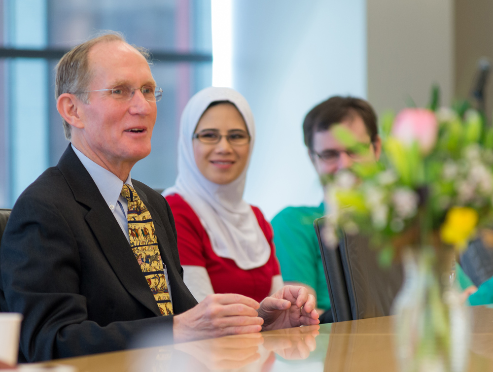 Nobel Laureate Peter Agre, M.D., was the featured speaker at the 2015 Presidential Distinguished Lecture. He shared the 2003 Nobel Prize in Chemistry.