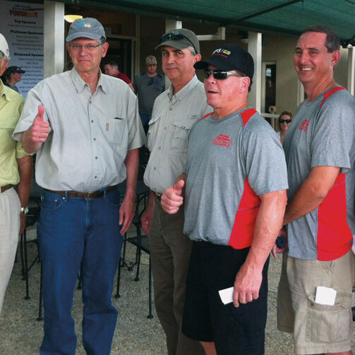Vulcan Materials Company employees organize and work the Vulcan Funshoot to benefit the CTRC.