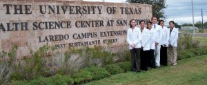 Pictured above are first-year students in the Physician Assistant Studies Program at the Health Science Center’s Regional Campus in Laredo. They are (L-R) Christina Deluhery, Myra Garza, Jennifer LaFleur, Michael Wirsching, Bernice Esteghamatdarshad and Carolina Juarez.