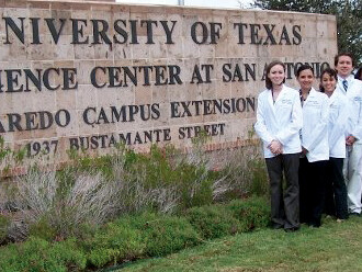 Pictured above are first-year students in the Physician Assistant Studies Program at the Health Science Center’s Regional Campus in Laredo. They are (L-R) Christina Deluhery, Myra Garza, Jennifer LaFleur, Michael Wirsching, Bernice Esteghamatdarshad and Carolina Juarez.