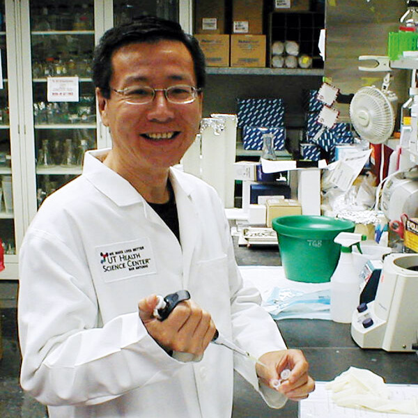 Rong Li, Ph.D., is studying the interaction of proteins in the breast tissue that appear to nourish the development of breast tumors.