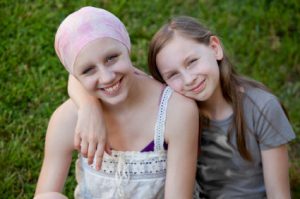 young girls cancer patient