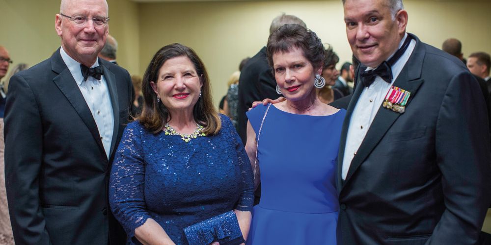 William L. Henrich, M.D., MACP, and his wife, Mary, celebrated with honorees Gen. Joe Robles and his wife, Patty.