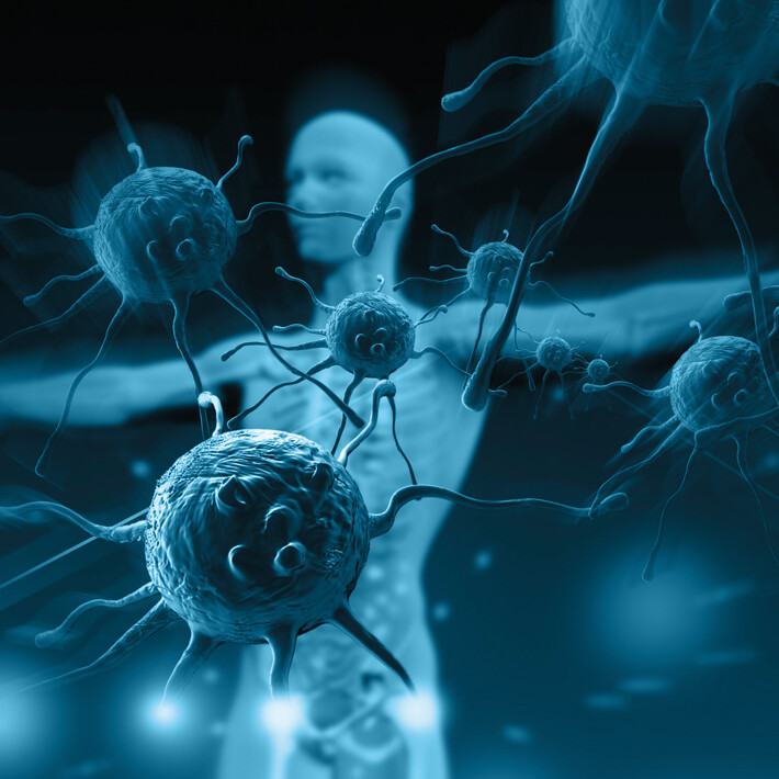 image of body attacked by virus