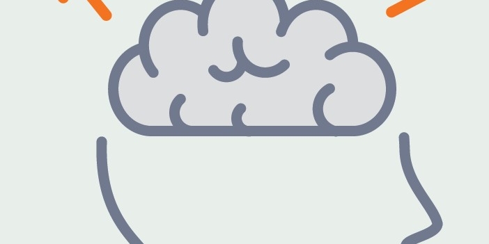 line art of outline of brain
