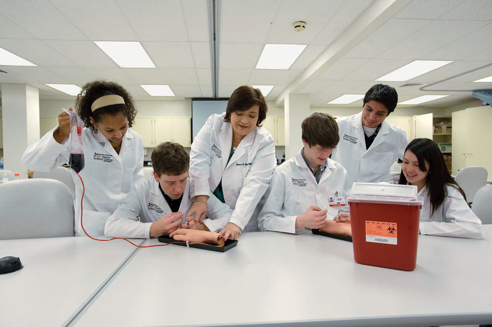 A three-year biomedical research program for high school students received $675,000 from the The Max and Minnie Tomerlin Voelcker Fund.