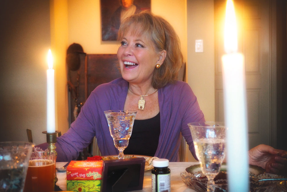 Suzanne Felts, at a family dinner.