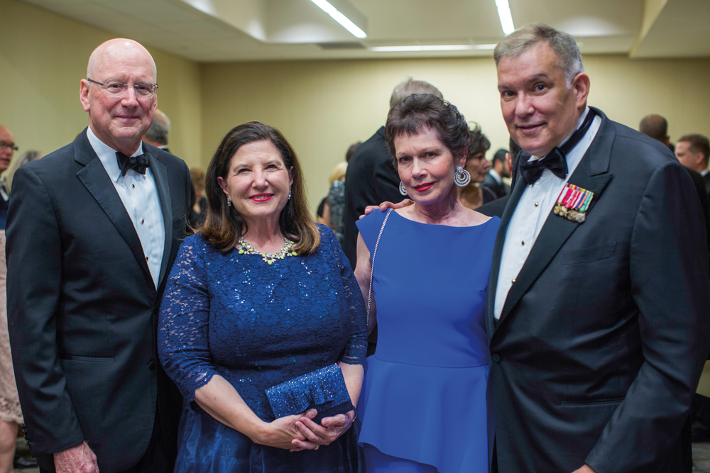 William L. Henrich, M.D., MACP, and his wife, Mary, celebrated with honorees Gen. Joe Robles and his wife, Patty.