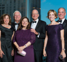 Margie and Bill Klesse, Mary Henrich and President William L. Henrich, M.D., MACP, and honorees Lacie and Joe Gorder visit at the 2017 UT Health San Antonio President’s Gala.