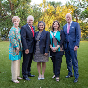 Rebecca Reed, Bill Reed, Sudha Seshadri, M.D., Mary Henrich and President William L. Henrich, M.D., MACP