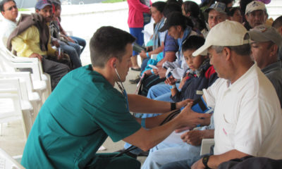 Nursing student at clinic in Guatemala