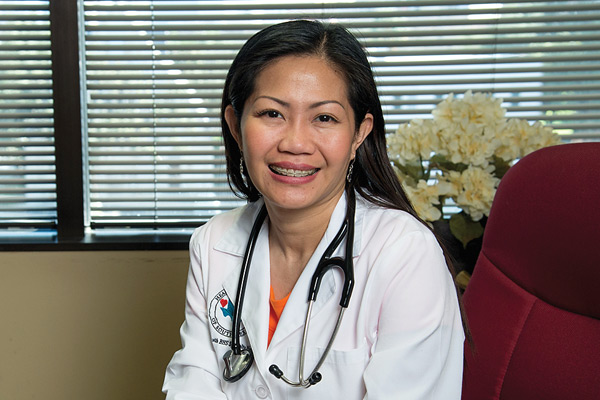 Odette V. Denisa, M.S.N., RN, ACNP-BC, is president of the School of Nursing Alumni Association.