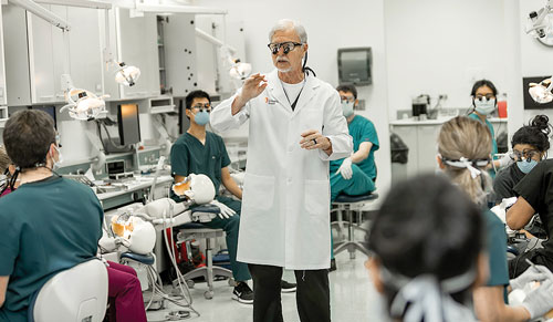Joseph Connor, D.D.S., M.A. teaches students