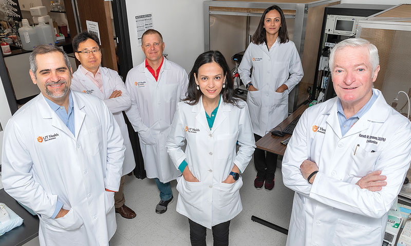 photo of the nine-member pain research team