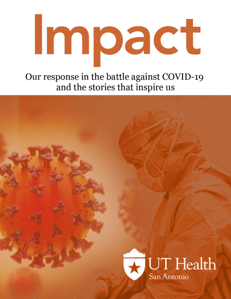 Cover to the Impact COVID Magazine
